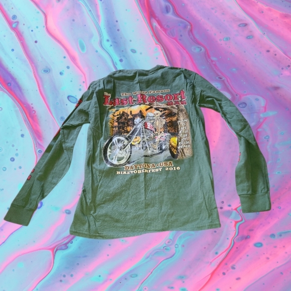 Last Resort Bar 2016 ladies size medium long sleeve shirt - Picture 2 of 10